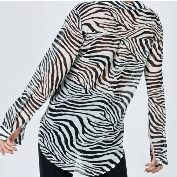 Princess Polly Ziggy Zebra Sheer Blouse - Picture 4 of 4